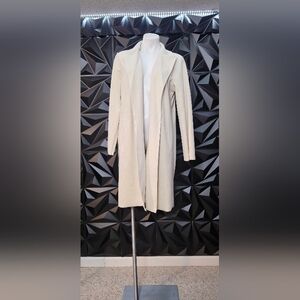 Philosophy Cream Open-Front Duster Cardigan